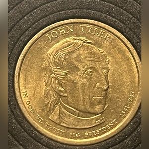 John Tyler # 10 president Gold Dollar
